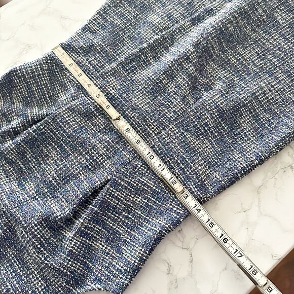 Jasambac Shimmer Tweed Bodycon Midi Dress Wrap Split Hem women’s Size Small - Picture 12 of 14